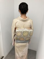 ランリ 金山 名古屋(Ranri)&nbsp;【訪問着×シニヨン】　金山/名古屋/東別院/ヘアセット/着付け