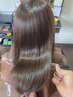 酸性ストレート+白髪ぼかしカラー+カット+schon式やばやばTR¥36300