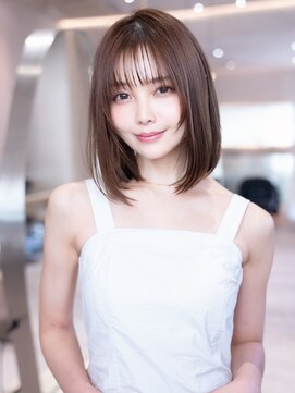 イルハバナ 渋谷(ill HAVANA) レイヤーカット　ココアベージュ　小顔　20代30代　大人可愛い