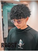 MEN’S HAIR/サーフカール/刈り上げセンターパート/渋谷美容院