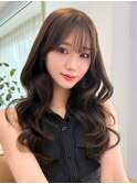 大人かわいい 韓国くびれロング