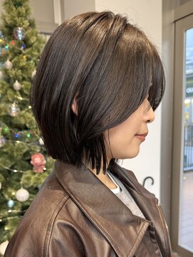 ノード(NODE) 栄外ハネナチュラル大人可愛いレイヤーボブ