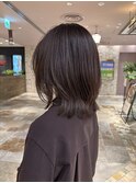 ミディアムレイヤー大人可愛いひし形シルエット