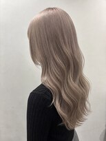 アン(Hair make un)&nbsp;【王道】ミルクティー/ベージュ/ブリーチ/ミルクティーベージュ