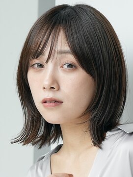 ソワネ 表参道(soigne) 表参道白髪ぼかしウルフショートボブベージュアッシュグレージュ