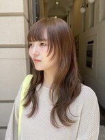 アオ(AO。)&nbsp;顔周りレイヤー/ハッシュカット/ミディアムレイヤー