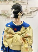 二十歳のつどいにリボンカチモリヘア