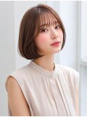 グレージュミディアムボブ