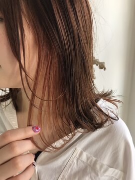 ノア(noa.) オレンジ×インナーカラー