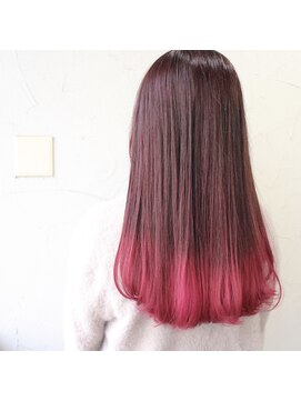 デコヘアーフラッペ(DECO HAIR frappe) ピンクグラデーションカラー