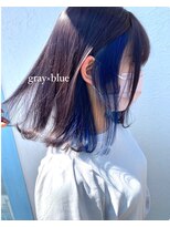 ヘアーリビングリコ 新潟笹口店(hair living Liko) gray×blue 287