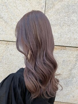 ネオリーブカフ 鶴ヶ峰店(Neolive caff) 透明感たっぷり柔らかラベンダーベージュ