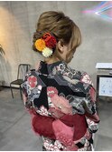 アイドルによる着付けとめろめろあっぷへあ