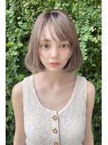 クーエフー(coo et fuu)&nbsp;大人かわいいフェザーバングのボブスタイル♪藤沢