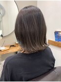 大人可愛い外ハネミディアムセミロング20代30代40代