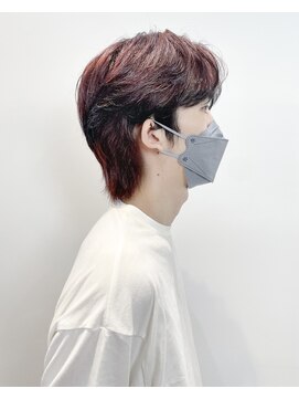 カンゴール サロン トウキョウ セントラル 原宿(KANGOL SALON TOKYO CENTRAL) 韓流マッシュウルフ×エンドカラー