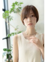 ケアリー 武蔵小杉(Carelly)&nbsp;大人かわいい前髪セシルカットココアブラウンフリンジウェーブ