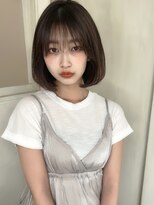 韓国風ツヤボブ
