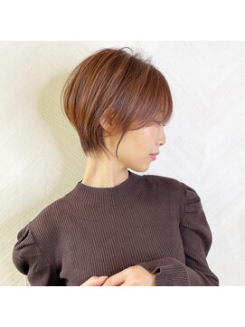 ロンド ストラーダ 心斎橋(Lond strada) ショート×ハイライト白髪ぼかし×シルキーベージュ[心斎橋]