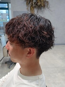 リット×ベリエ(Lit.×belier) 波巻きパーマメンズパーマメンズヘアツーブロックツイストパーマ