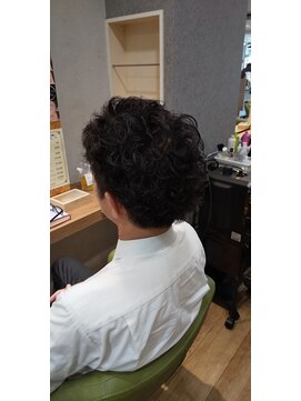 ブロッサム 東中野店 20代30代40代メンズビジネスツーブロックアッシュブラック