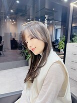 ファンナギンザ(FaNNa ginza) くびレイヤー/ロングヘア/斜めバング/シースルーバング/前髪