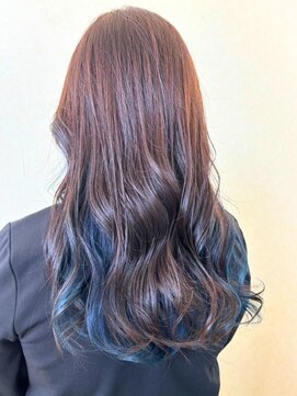 レクラ 清須店(L'eclat) インナーカラー×ブルー