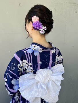 クロード モネ 吉祥寺店(Claude MONET) 〈内　夢来〉浴衣に合わせた大人アレンジ♪【浴衣着付】