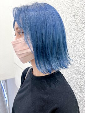 アッシュ 元住吉店(Ash) ブリーチカラー/ブルーヘア/ハイトーン/ボブ