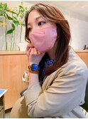 巻き髪×ミディアム