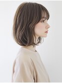 ★暗めカラーグランマッシュフェイスフレーミングデザインカラー