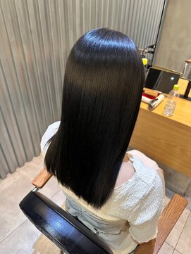 ジーナ 船橋(Zina) 髪質改善*ロングレイヤーグレーベージュ*美髪【Zina船橋】