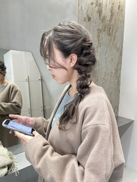 ソル 栄矢場町(SOL) ヘアセット/サイド編みおろし/お呼ばれヘア/ヘアメイク