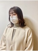 ピンクブラウン×ミディアム