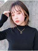 【La fith】インナーカラー×Aラインボブ