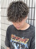 メッシュハイライトパーマ
