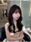 博多/福岡/韓国ヘア/前髪顔周りカット/レイヤー/暗めカラー