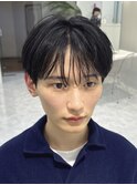ヘアバームで作るメンズシースルーマッシュ