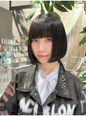 【JUNYA HANDA】切りっぱなし内巻きボブ