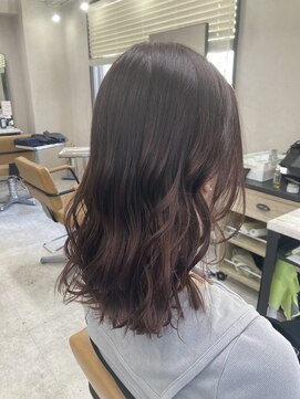 アジールヘア 東上野店(agir hair) 大人可愛いピンクブラウンブリーチなし【上野】