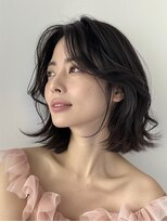 モードケイズ 調布店(MODE K's)&nbsp;韓国ヘア_調布ブリーチなしカラーミニウルフ前髪縮毛矯正