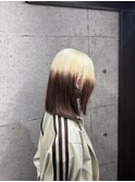 ルーツカラー  ブロンド  ブラウン  デザインカラー