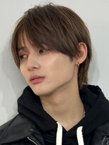 シースルーマッシュナチュラルマッシュメンズ韓国ツーブロック