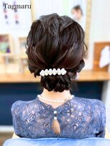 タグマル&nbsp;短めさんのゆるふわシニヨン☆