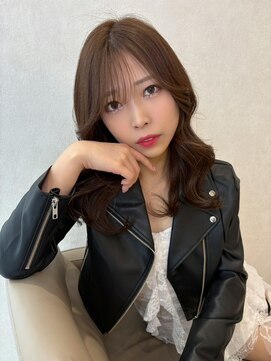 ジーナ  札幌大通(Zina) 美髪＊韓国風くびれヘア＊シナモンベージュ＊Zina札幌大通