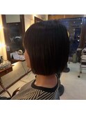 切りっぱなしボブ