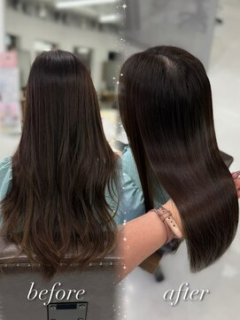 ハピネス 梅田茶屋町店(HAPPINESS) レイヤーカット/髪質改善/ブリーチなし/艶髪/絹髪