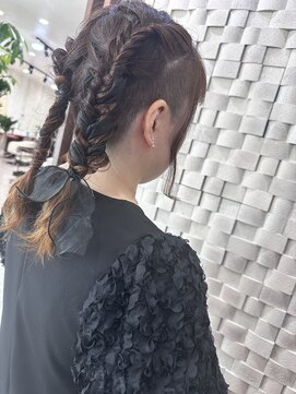 オリバー(ORiVER) ツーブロック×編み込み