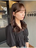 可愛いお顔まわり×こっくりブラウン