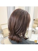 やわらか質感のミディアムレイヤーボブ♪